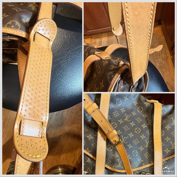 ❗️SOLD❗️LV SAUMUR 43😍ZERO OLD ODOR  ❗️ the only bag u need 2 Travel light💼 EUC - Picture 6 of 16